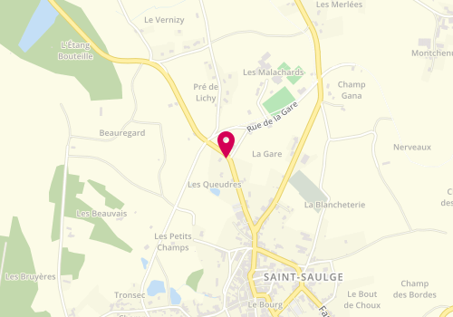 Plan de VANHOUTTE Delphine, 1 Faubourg de Premery, 58330 Saint-Saulge
