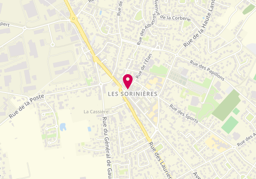 Plan de BOUHIER ROUINE KAOTHER, 2 Rue des Sports, 44840 Les Sorinières