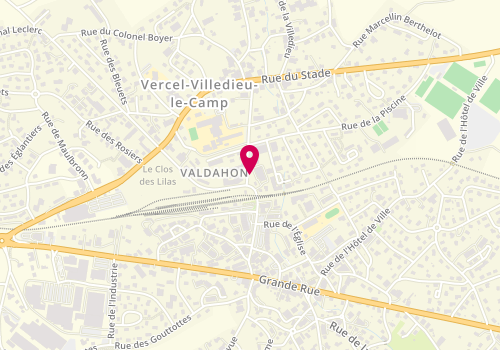 Plan de VURTH Amandine, 6 Rue du College, 25800 Valdahon