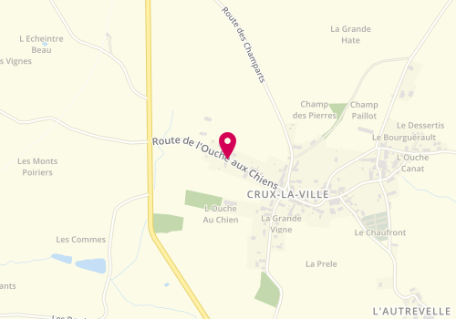 Plan de MONSARAT Cécile, 5 Route de l'Ouche Aux Chiens, 58330 Crux-la-Ville