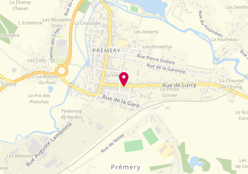 Plan de DE BRAUER Anne Sophie, 38 Route de Lurcy, 58700 Prémery