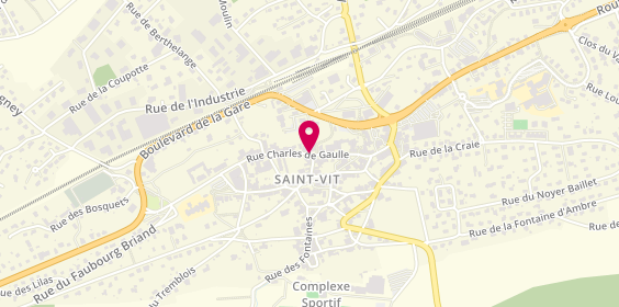 Plan de COLLARD Sylvie, 28 Rue Charles de Gaulle, 25410 Saint-Vit