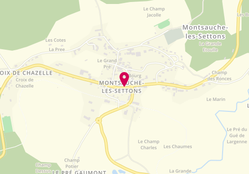 Plan de PERRUCHOT Corinne, Place Mariller, 58230 Montsauche-les-Settons