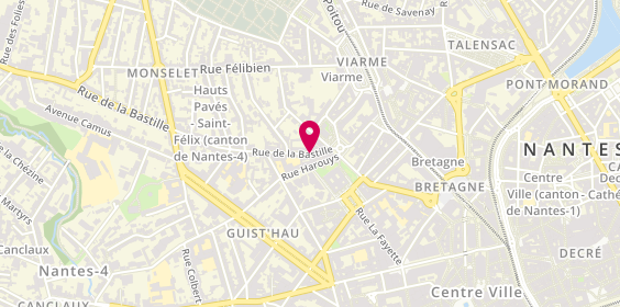 Plan de GUEDES Clara, 7 Rue de la Bastille, 44000 Nantes