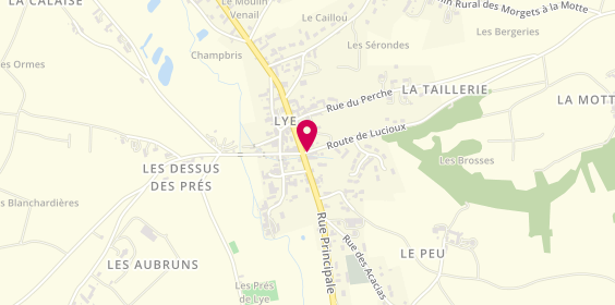 Plan de RAVENELLE Nathalie, 2 Route de Lucioux, 36600 Lye