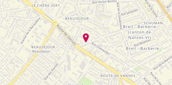 Plan de MAHIEUX CAYET Isabelle, 130 Boulevard de Longchamp, 44300 Nantes