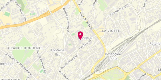 Plan de MERRA Sophie, 32 M Avenue du Cdt Marceau, 25000 Besançon