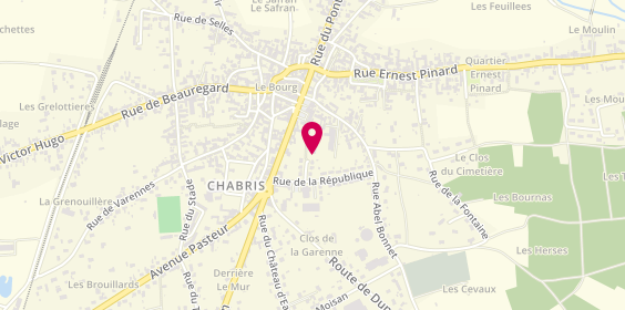 Plan de FLEURY Isabelle, 7 Bis Rue de la République, 36210 Chabris
