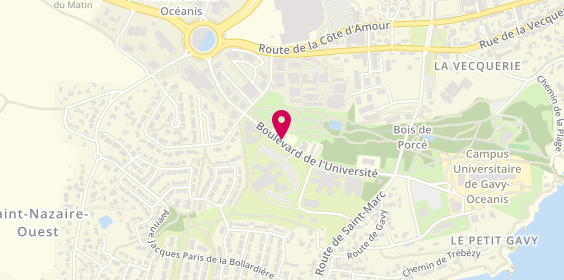 Plan de Martineau Masika, 28 Boulevard de l'Université, 44600 Saint-Nazaire