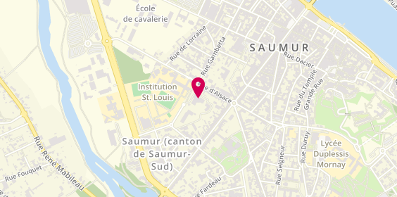 Plan de FOUCQUE Brigitte, 4 Rue Saint Louis, 49412 Saumur
