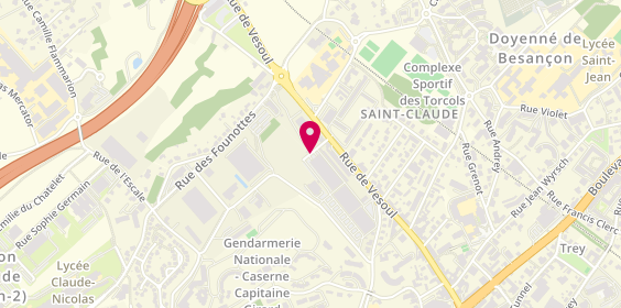 Plan de FEBVRE Lynn, 101 Rue de Vesoul, 25000 Besançon