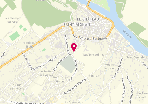 Plan de JOURDAIN Loetitia, 10 Rue de l'Egalite, 41110 Saint-Aignan