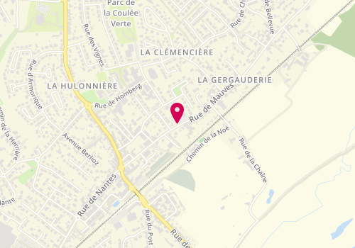 Plan de BOUSSEAU Sarah, 21 Rue de Mauves, 44470 Thouaré-sur-Loire