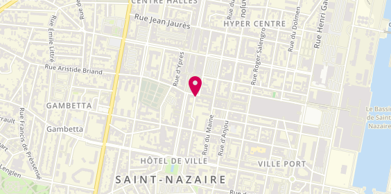 Plan de MAURIS DEMOURIOUX Cécile, 2 Rue de Touraine, 44600 Saint-Nazaire