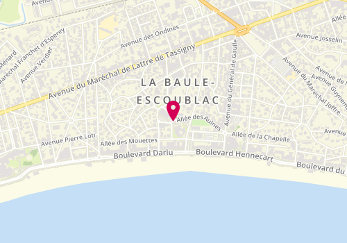 Plan de GAPAILLARD Bénédicte, 4 Allee des Aulnes, 44500 La Baule-Escoublac