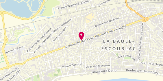 Plan de BEDEX Anne, 209 Avenue du Marechal Lattre de Tassigny, 44500 La Baule-Escoublac