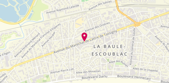 Plan de HERVEL Solène, 146 Avenue de Lattre de Tassigny, 44500 La Baule-Escoublac