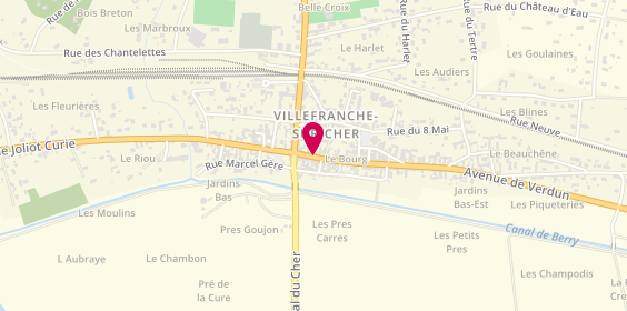 Plan de BOUCHARD-MANCEAU Catherine, 11 Avenue de Verdun, 41200 Villefranche-sur-Cher