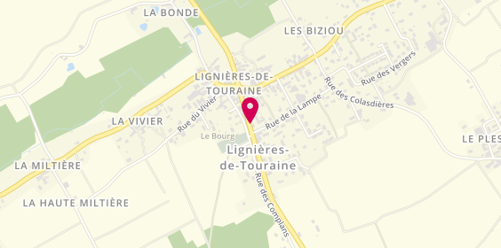 Plan de BEZIEL Gwenaëlle, 19 Rue d'Azay le Rideau, 37130 Lignières-de-Touraine