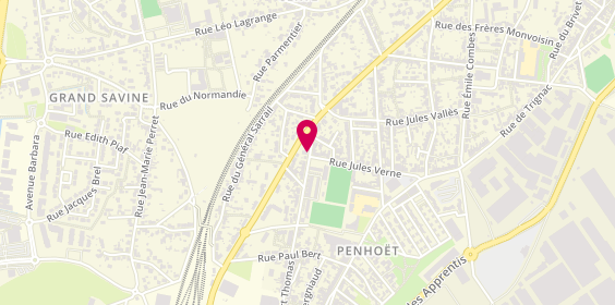 Plan de COLLET Mélisande, 65 Rue Albert Thomas, 44600 Saint-Nazaire