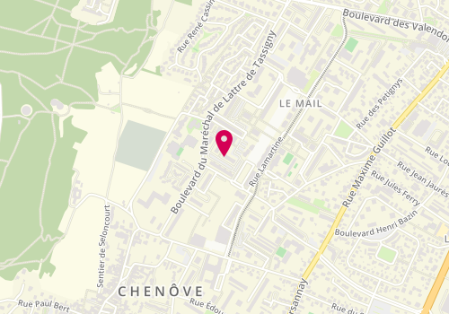 Plan de BELLOC Sandrine, 20 Boulevard Marechal Lattre de Tassigny, 21300 Chenôve