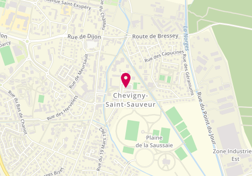 Plan de RAVERAT Elodie, 5 Allee des Plantes, 21800 Chevigny-Saint-Sauveur