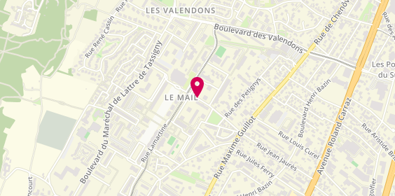 Plan de HEDDAR Emeline, 1 Rue Jean Monnet, 21300 Chenôve