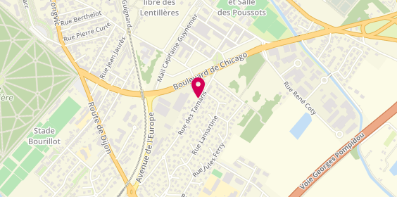 Plan de CORNILLE Amandine, 43 45 Rue des Tamaris, 21600 Longvic