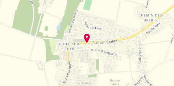 Plan de CADET Ghislaine, 7 Rue de l'Egalite, 37270 Athée-sur-Cher