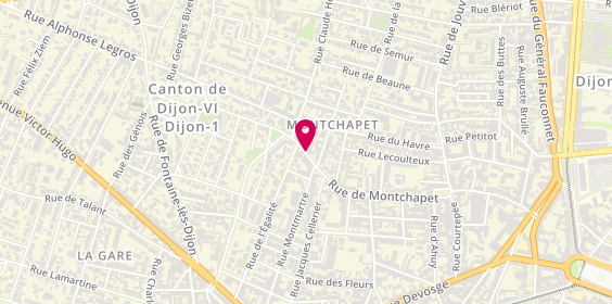 Plan de DORME Valérie, 52 Rue de Montchapet, 21000 Dijon