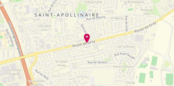 Plan de THOMAS Sylvain, 650 D Cours de Gray, 21850 Saint-Apollinaire