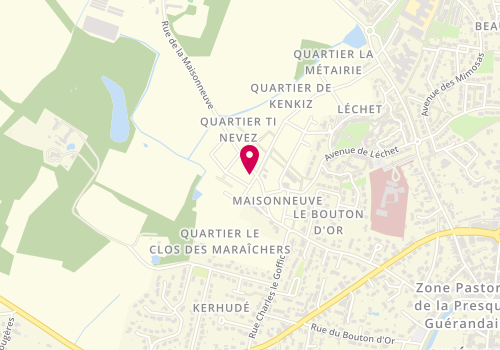 Plan de TEXIER Laurence, 1 Place des Tesselles, 44350 Guérande