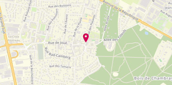 Plan de COUSIN-MERCIER Sophie, 5 Avenue des Platanes, 37170 Chambray-lès-Tours