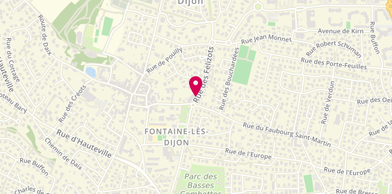 Plan de CHRÉTIEN Geoffrey, 17 Rue des Felizots, 21121 Fontaine-lès-Dijon