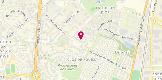 Plan de GOUX-DIMAS Mélanie, 2 Boulevard Winston Churchill, 21000 Dijon