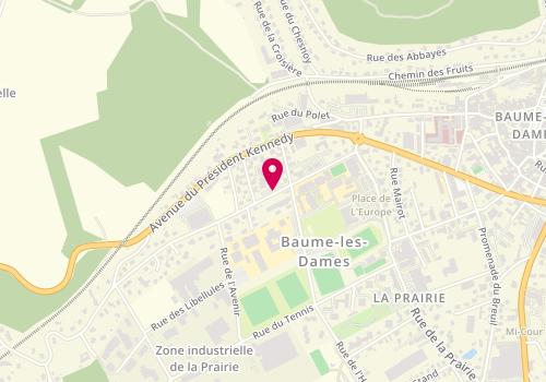 Plan de CUENOT Aurélie, 12 Rue Ernest Nicolas, 25110 Baume-les-Dames