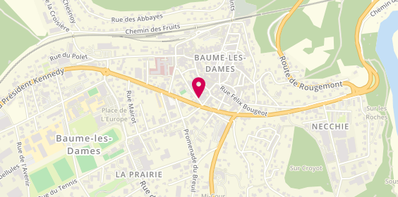 Plan de BLANCHET Emmanuelle, 15 Rue des Terreaux, 25110 Baume-les-Dames