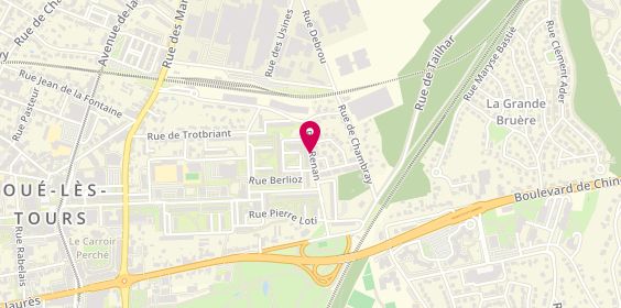 Plan de ROUZIER Nathalie, 8 Rue Renan, 37300 Joué-lès-Tours