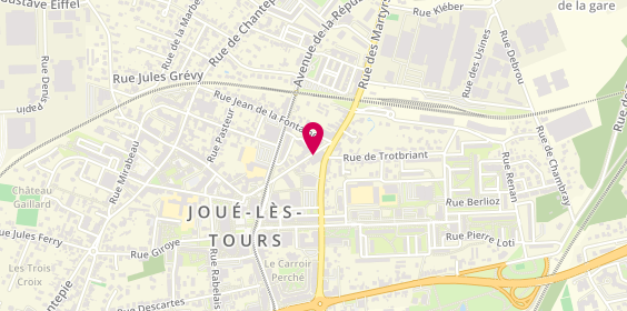 Plan de ACHARD Lorène, 6 Boulevard Gambetta, 37300 Joué-lès-Tours