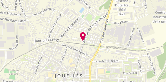 Plan de GERMINET Claire, 21 Avenue de la Republique, 37300 Joué-lès-Tours