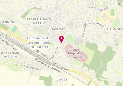Plan de GROSSI Nathalie, 15 Boulevard de l'Hopital, 44260 Savenay