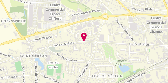Plan de PAULOIN Nathalie, 587 Rue des Maitres, 44150 Saint-Géréon
