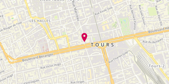 Plan de CHEVALIER Marie-Line, 100 Rue Marceau, 37000 Tours