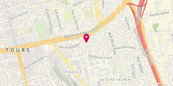 Plan de CHATEAU Johann, 46 Rue du Rempart, 37000 Tours