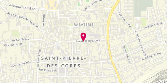 Plan de COSNIER-PORTE Isabelle, 35 Rue de la Rabaterie, 37700 Saint-Pierre-des-Corps