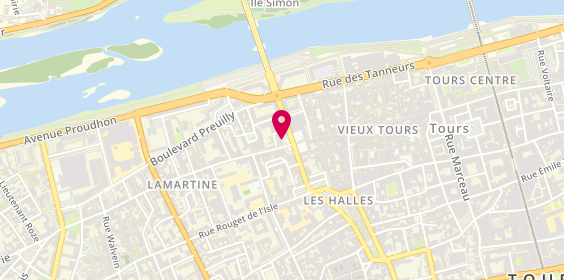 Plan de LEMAZURIER Véronique, 5 Place de la Victoire, 37000 Tours