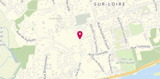 Plan de CAPELA Amandine, 11 Rue des Amandiers, 37540 Saint-Cyr-sur-Loire