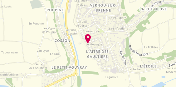 Plan de FRETTE Christele, 13 Rue Marcel Loyau, 37210 Vernou-sur-Brenne