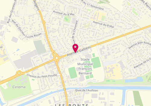 Plan de NOURRY Béatrice, 24 Avenue Gallieni, 49130 Les Ponts-de-Cé