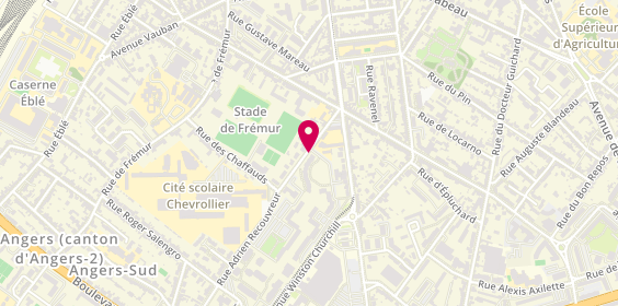 Plan de BOURBON Lydie, 60 Rue Saint Nicolas, 49000 Angers